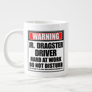 Varning Jr. Dragster Driver Hard On Work (Drivruti Jumbo Mugg