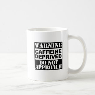 Varning Kaffein som har avsaltats närmar sig inte Kaffemugg