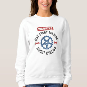 Varning kan börja prata om cykling t shirt