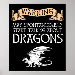 Varning kan börja prata om Dragons Poster
