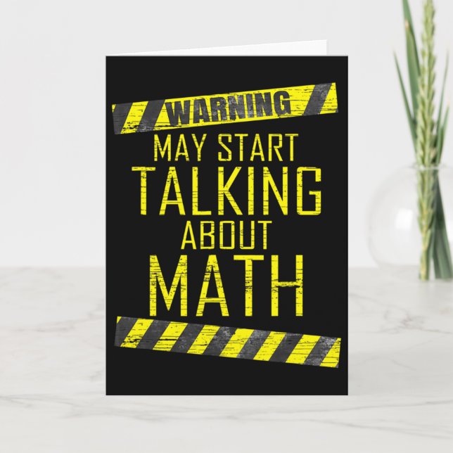 Varning Kan Börja Prata Om Matematiklärare Män K Kort (Framsida)
