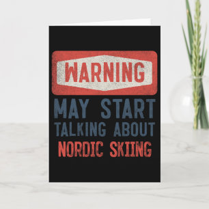 Varning Kan Börja Prata Om Nordisk Skidåkning  Kort