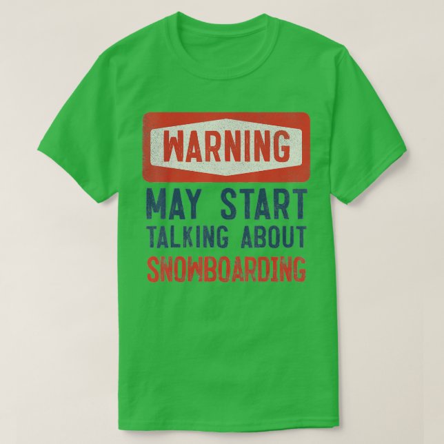 Varning kan börja prata om solljus t shirt (Design framsida)