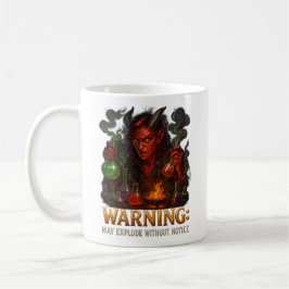 "VARNING: Kan explodera utan varning" – Fantasy  Kaffemugg