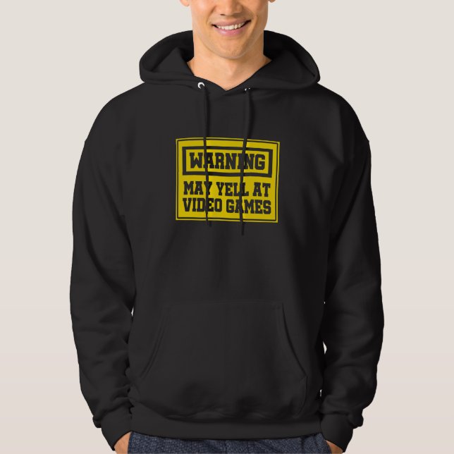 Varning kan komma vid styrenheten för videospelsko hoodie (Framsida)