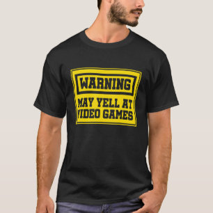 Varning kan komma vid styrenheten för videospelsko t shirt