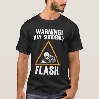 varning kan plötsligt blinka svetsa t shirt