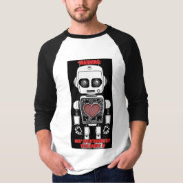 Varning: Kan prata om AI Mäns 3/4 ärm raglan T Shirt