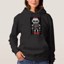 Varning: Kan prata om AI Svart hoodie T Shirt