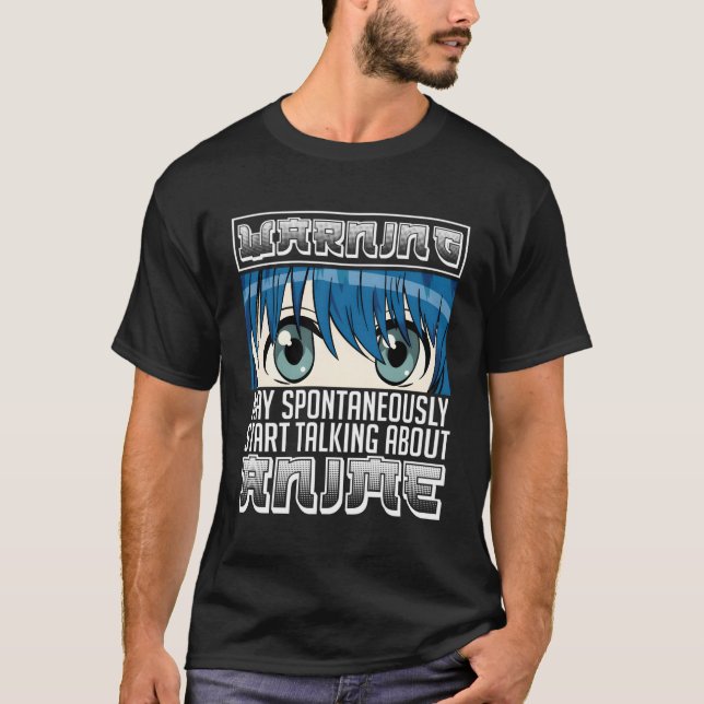 Varning kan spontant börja prata om Anim T Shirt (Framsida)
