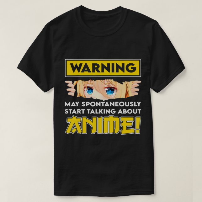 Varning kan spontant börja prata om Anim T Shirt (Design framsida)