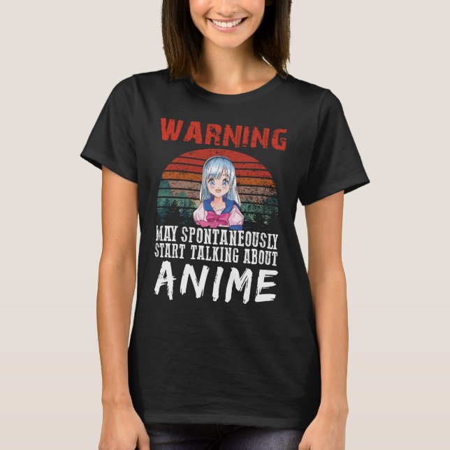 Varning kan spontant börja prata om Anim T Shirt (Framsida)