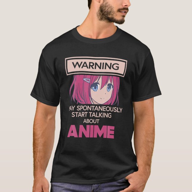 Varning kan spontant börja prata om Anim T Shirt (Framsida)
