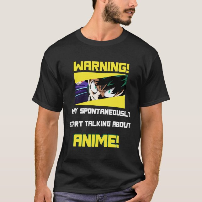 Varning kan spontant börja prata om Anim T Shirt (Framsida)