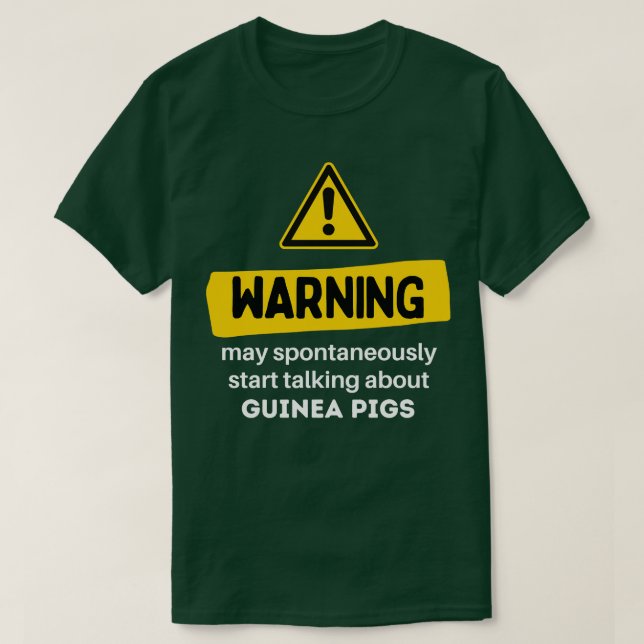 Varning kan spontant börja prata om Guin T Shirt (Design framsida)