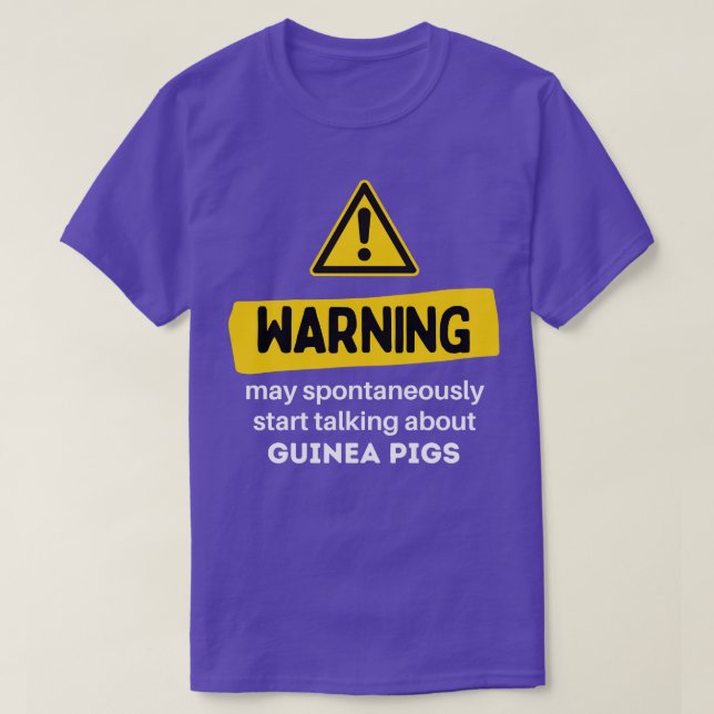Varning kan spontant börja prata om Guin T Shirt (Design framsida)