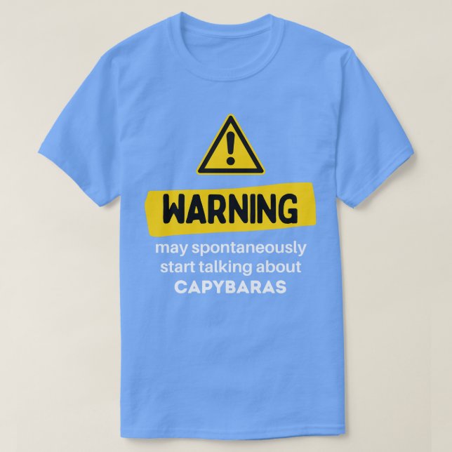 Varning kan spontant börja prata om kapning t shirt (Design framsida)