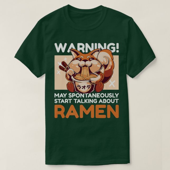 Varning kan spontant börja prata om namn t shirt (Design framsida)