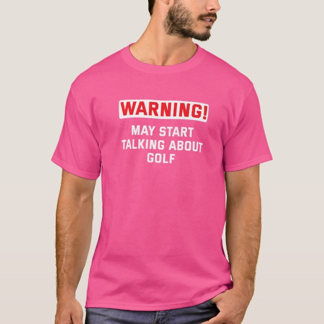 Varning kan spontant tala om Mini Golf Gol T Shirt (Framsida)