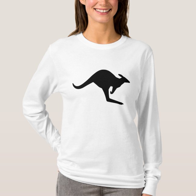 Varning Känguru Tee Shirt (Framsida)