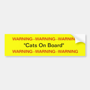 Varning Katt-påfyllnadsmärkning Bildekal