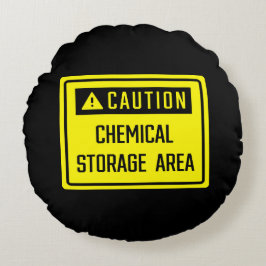 Varning Kemisk lagringsplats Rund Kudde