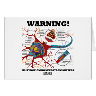 Varning! Krångla inre Neurotransmitters Hälsningskort