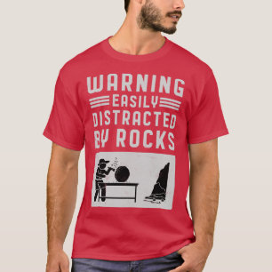 Varning lätt spridd av Sten geolog Rockh T Shirt