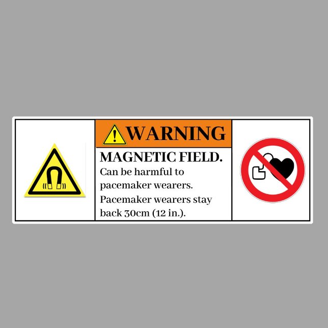 Varning Magnetic Fält-etikett М265 Klistermärken (Skapare uppladdad)
