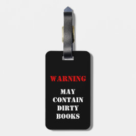 Varning: Maj innehåller smutsar ner bokar Bagagebricka