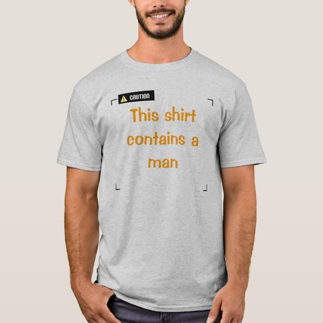 Varning - Man Tee (Framsida)