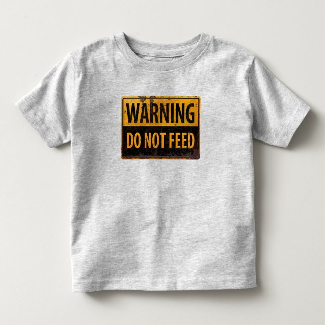 VARNING matar inte - varningshändelsetecken för me T Shirt (Framsida)