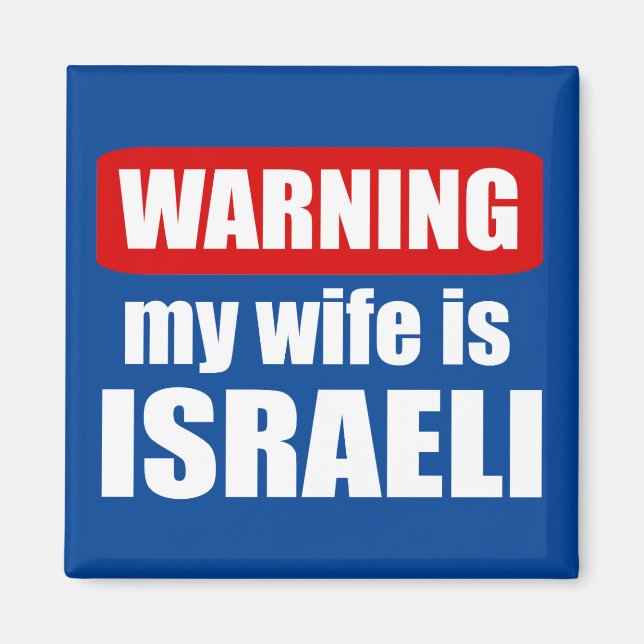 Varning min fru är israelisk magnet (Framsidan)