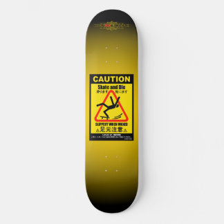 Varning Mini Skateboard Bräda 18,5 Cm