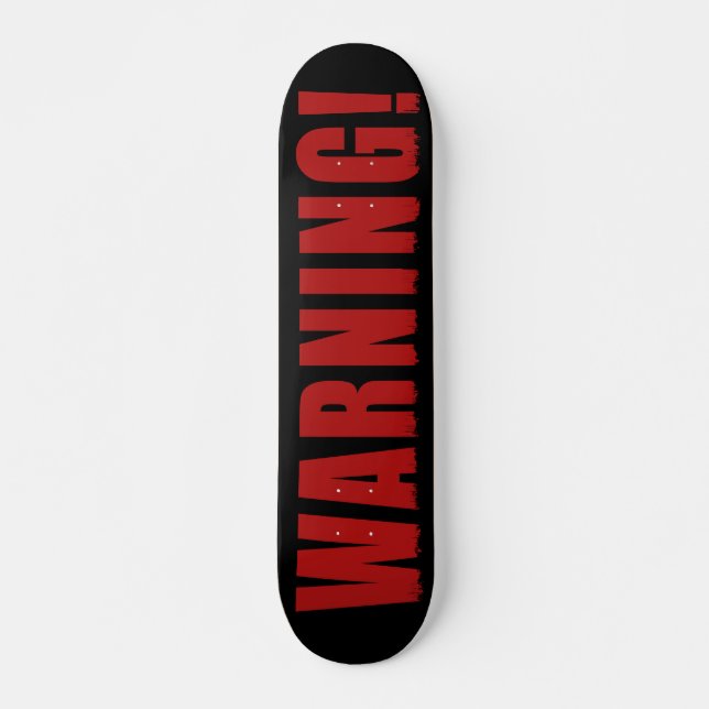 Varning Mini Skateboard Bräda 18,5 Cm (Framsida)