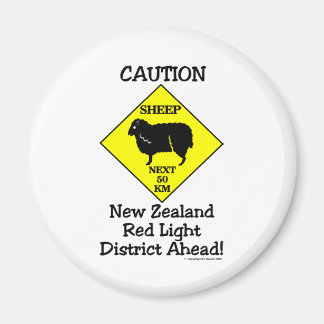 Varning NZ Red Light District Magnet