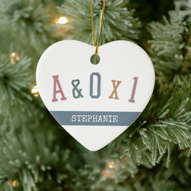 Varning och orienterad mot person A&OX1 sjuksköter Julgransprydnad Keramik (Träd)