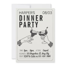 Varning och svart återloppsbelysning Party