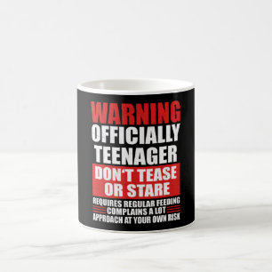Varning Officiellt tonåring Kaffemugg
