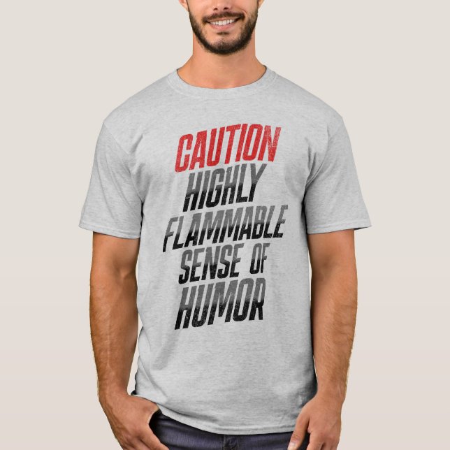 Varning Oilman, som arbetar på oljefält med hög br T Shirt (Framsida)