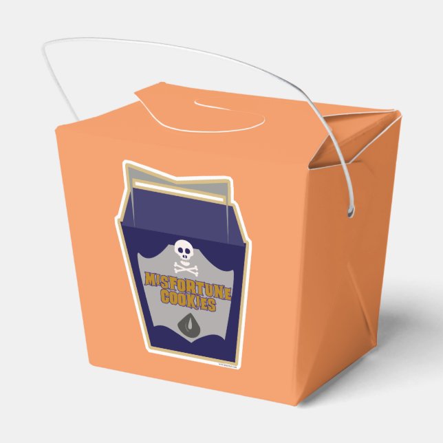 Varning: Olyckad Cookies Halloween Slogan Presentaskar (Baksidan Sidan)