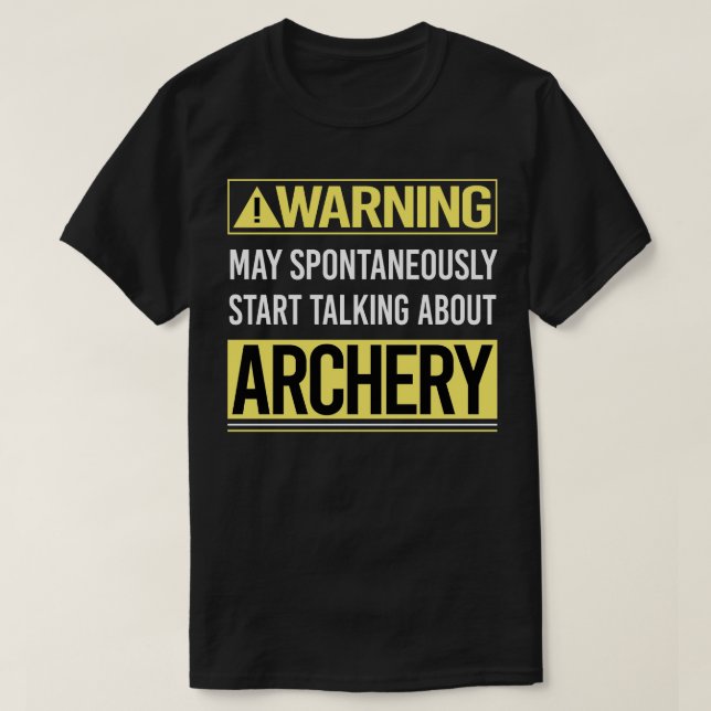 Varning om Archer Arrow Arrows Fow T Shirt (Design framsida)