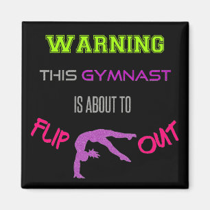 Varning om att gymnasten håller på att vända ut ma magnet