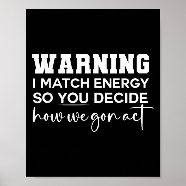Varning om att matcha energi så att du bestämmer h poster (Framsidan)