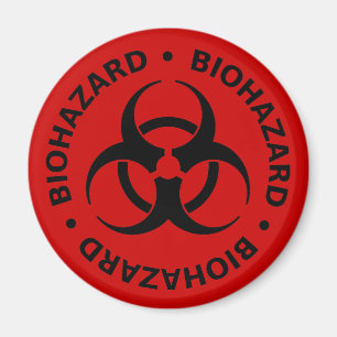 Varning om biofara magnet