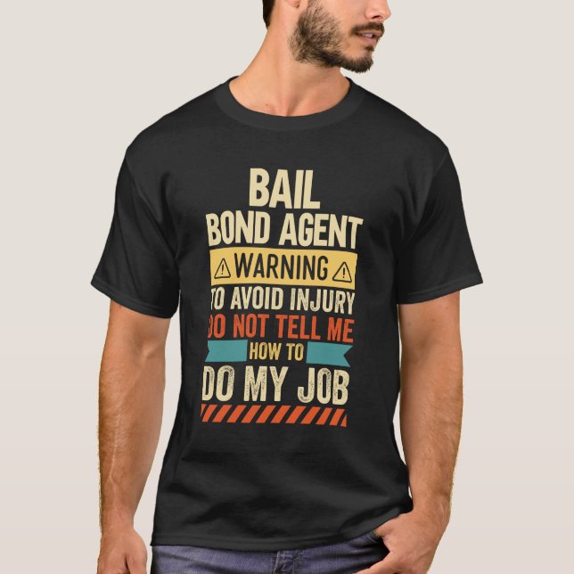 Varning om borgen Agent T Shirt (Framsida)