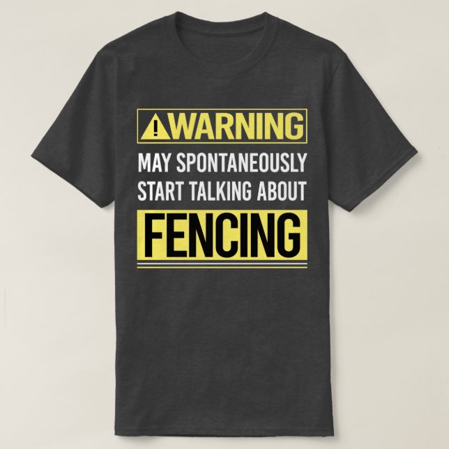 Varning om Fencer T Shirt (Design framsida)