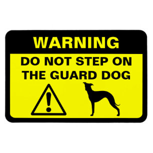 Varning om Greyhound Humoral Hund Magnet