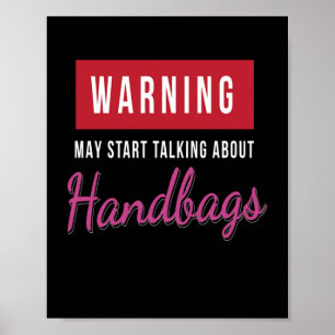 Varning om handväskor i Mode Poster