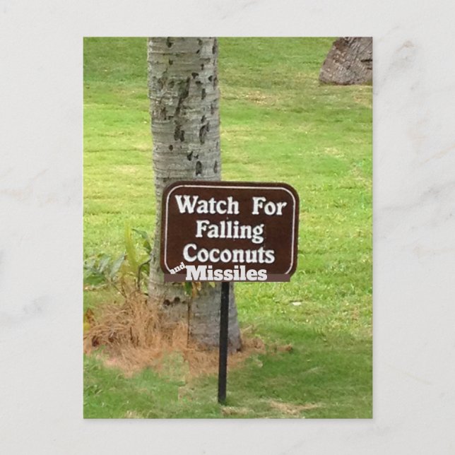 Varning om hawaii False Missile Skrämmer 2018 Vykort (Framsida)